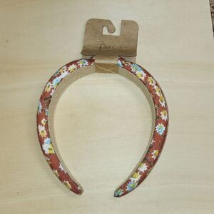 Berry Headband Floral Brown Print New with Tags